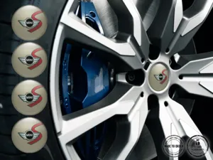 Mini Cooper Pegatina en Aros Diseño Silicona Alta Calidad